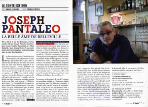 Article dans Le Bonbon : Joseph Pantaléo, La belle âme de Belleville